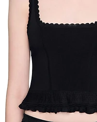 Ruffled Cropped Top