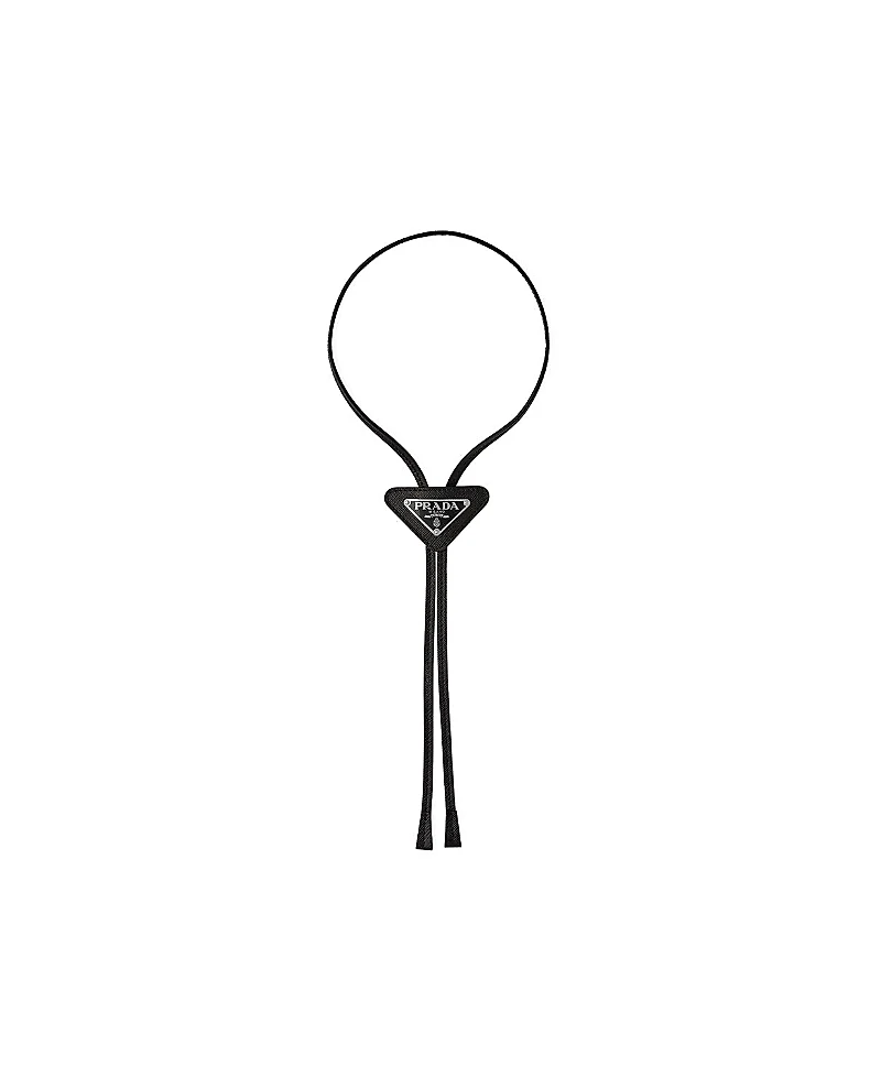 Prada Saffiano Leather Bolo Tie