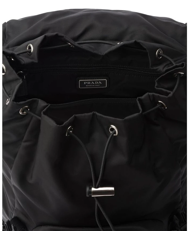 Re-Nylon and Saffiano Leather Backpack