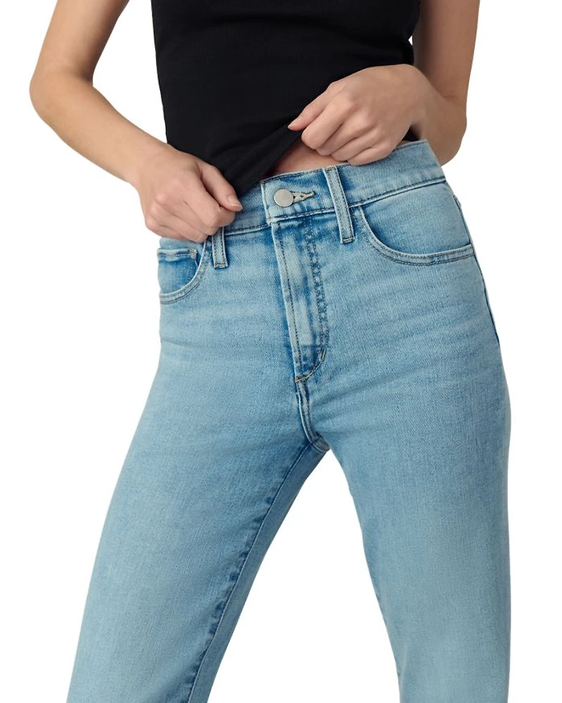The Molly Petite High Rise Flare Jeans Riveting