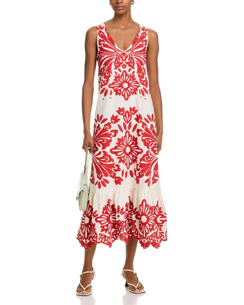 Liliana Appliqué Maxi Dress
