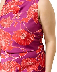 Plus Ember Floral Cowlneck Dress