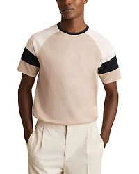 Mercerised Color Blocked Tee