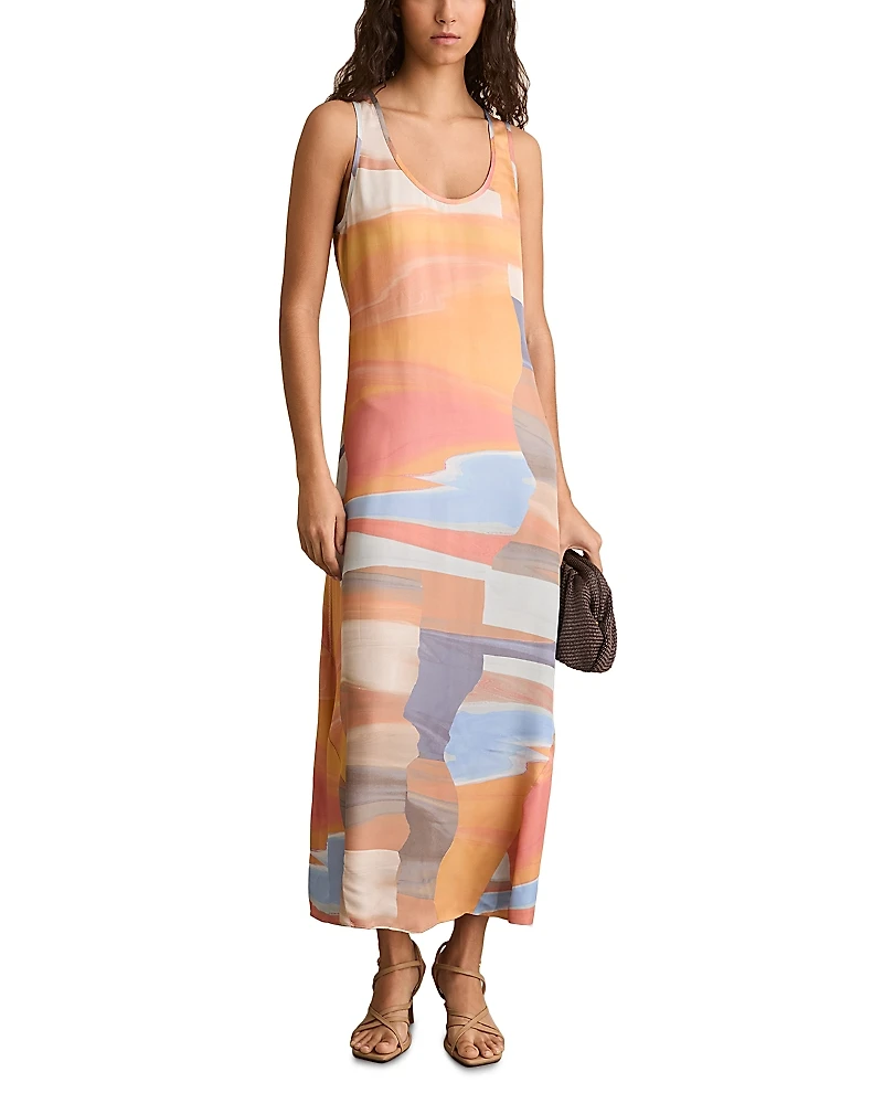 Reiss Layla Sunset Print Dress