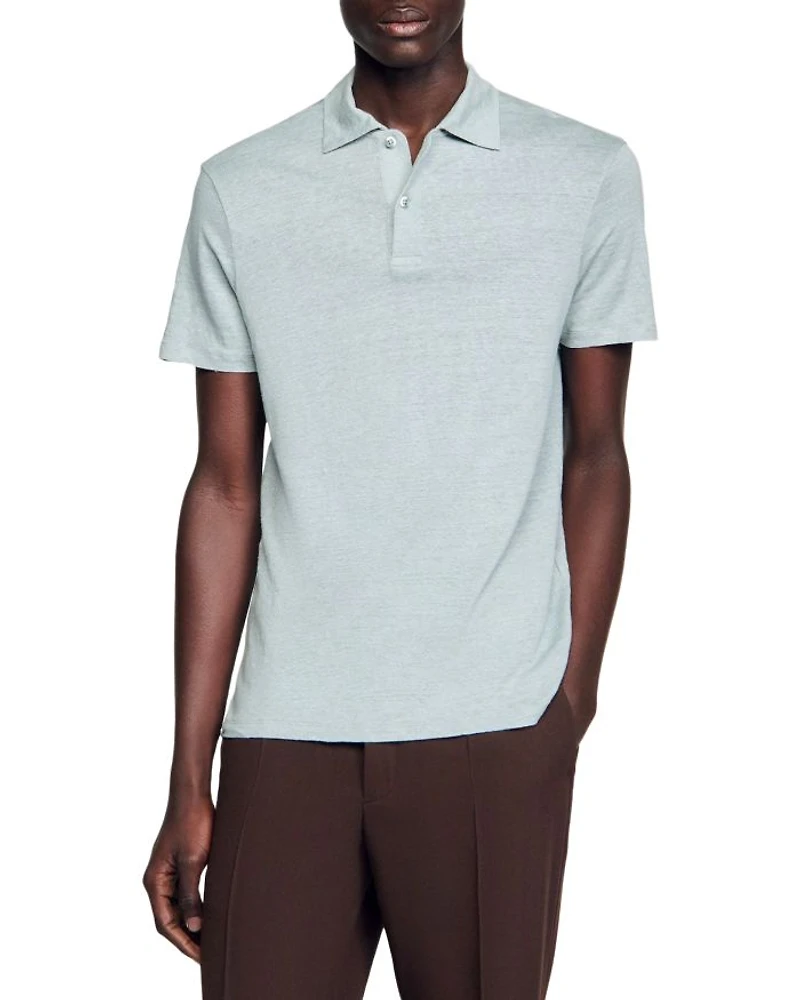 Beach Linen Polo Shirt