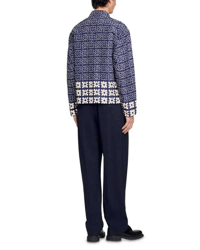 Jacket with Floral Motif