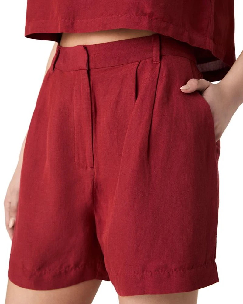 Birdie Linen Blend Walking Shorts