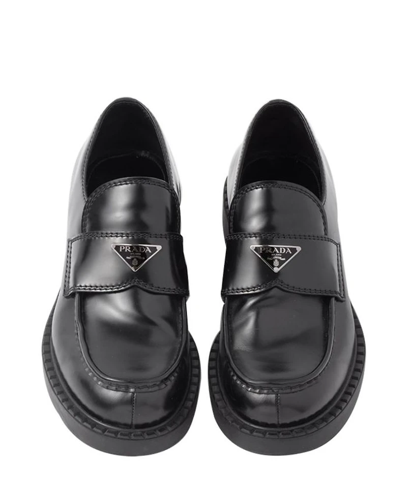 Men's Chocolate Brushed Leather Loafers