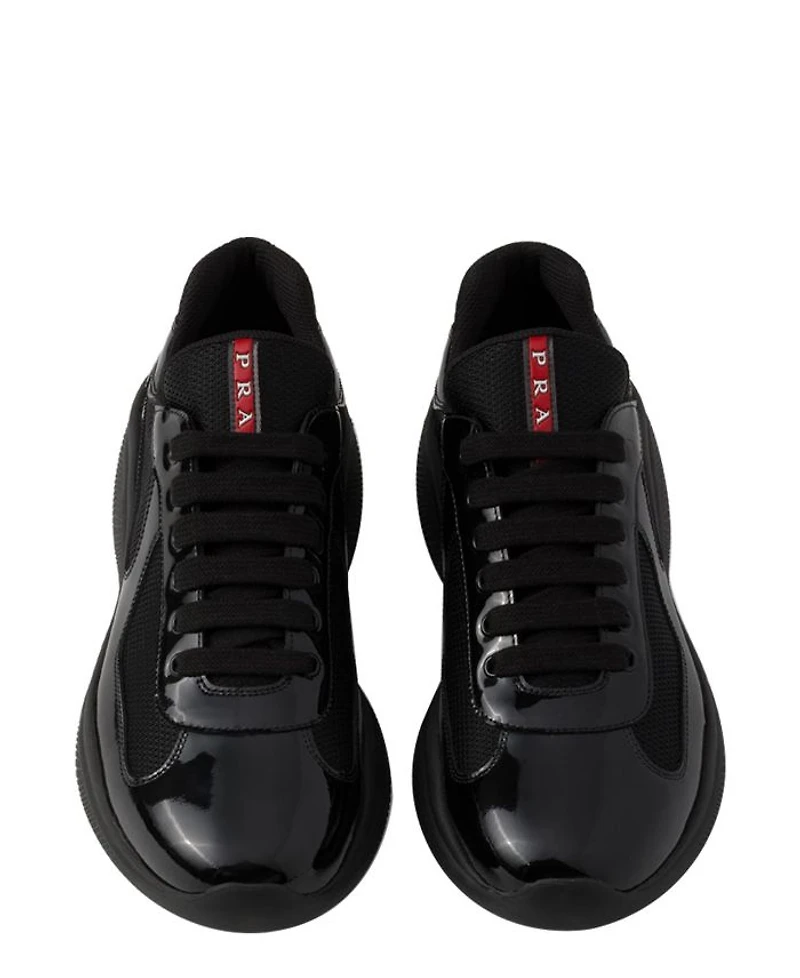 Men's Patent Leather and Technical Fabric America's Cup Sneakers