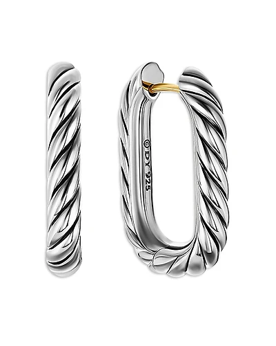 David Yurman Dy Madison Cable Hoop Earrings