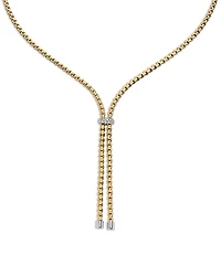 Fope 18K Yellow Gold Eka Diamond Lariat Necklace, 17