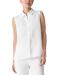 Eileen Fisher Linen Sleeveless Shirt