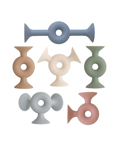 Mushie Silicone Suction Builders Donut - Ages 2-4