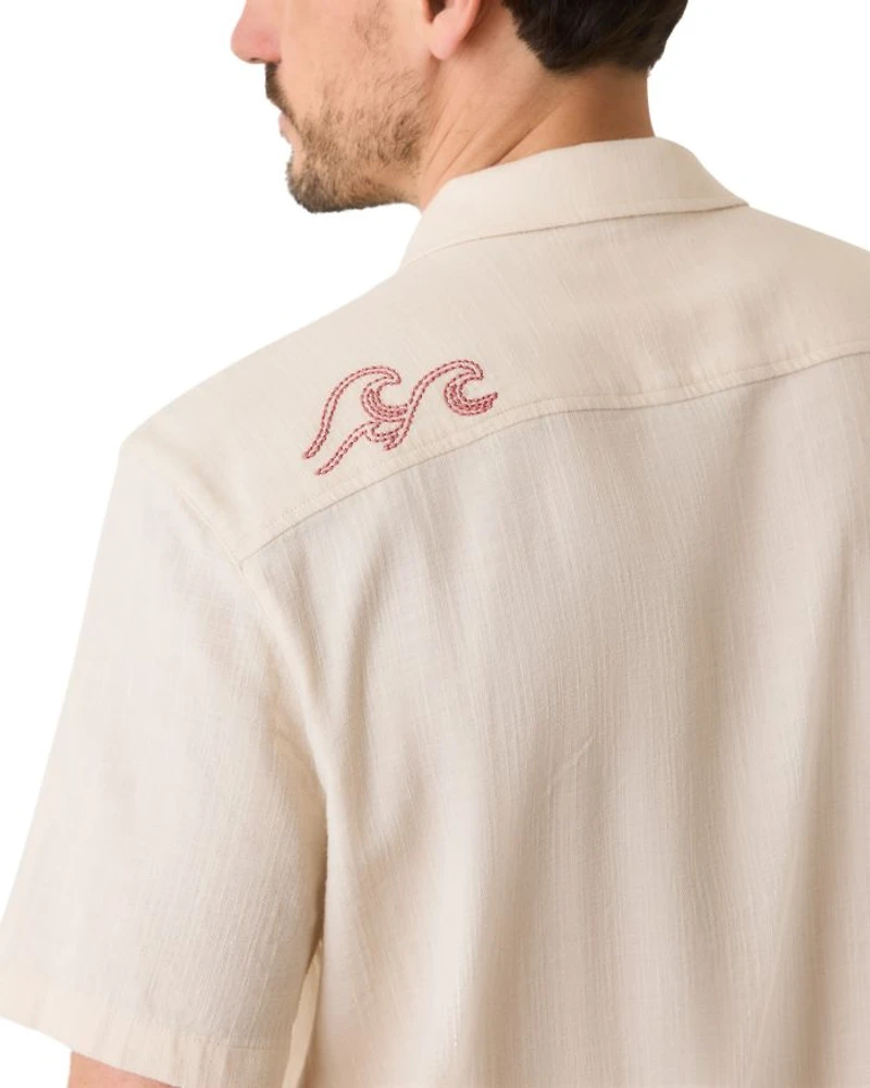 Embroidered Camp Shirt