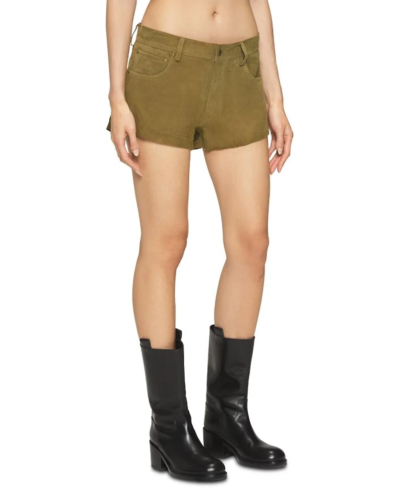 Portman Suede Low Rise Shorts