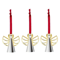 Nambe Mini Angel Ornaments, Set of 3