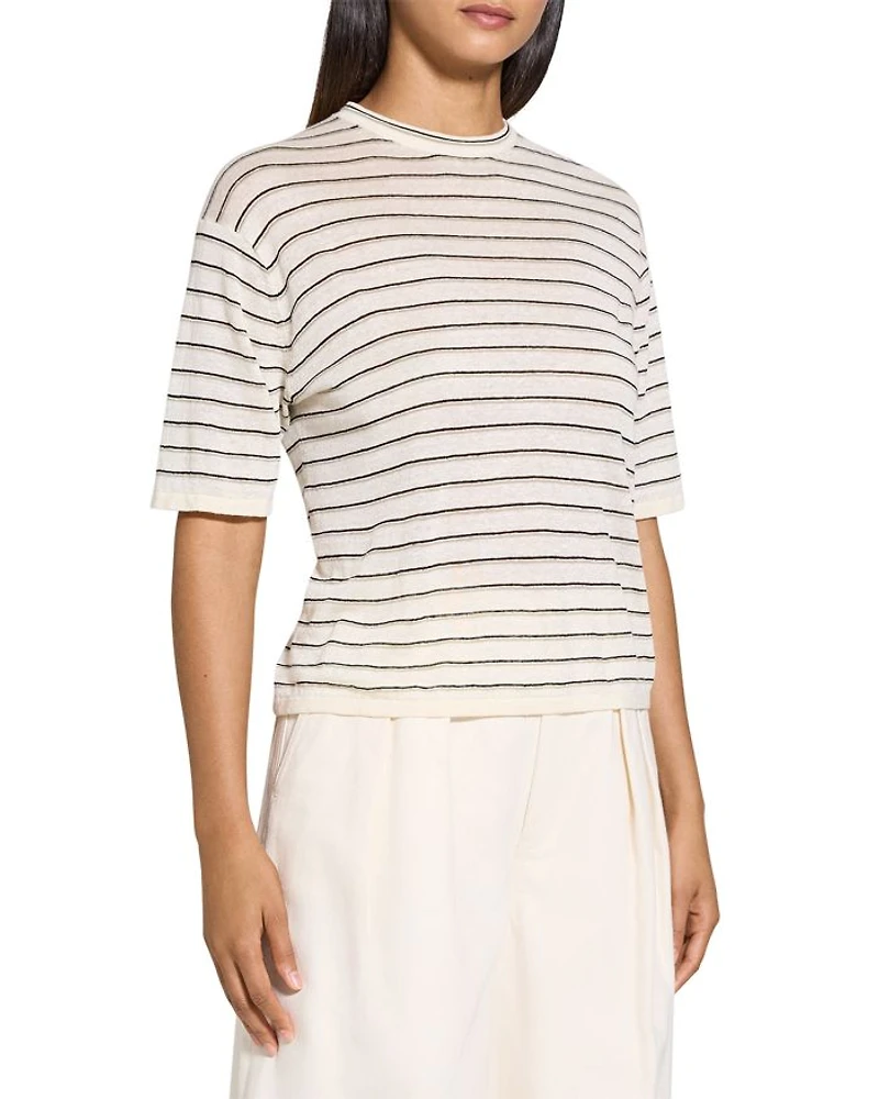 Boyfriend Tee Linen-Blend