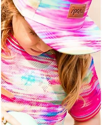 Girls' Short Sleeve Mesh Beach Dress - Little Kid