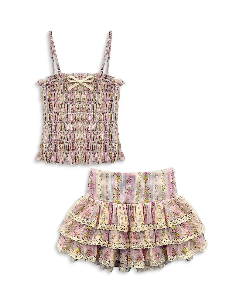 KatieJnyc Girls' Tween Alma Top & Melody Skirt Set - Big Kid