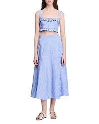Long Striped Skirt