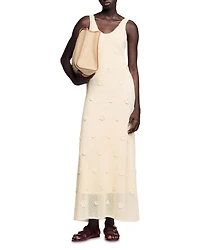 Fish Net Sleeveless Maxi Dress