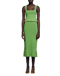 Charm Embellished Midi Skirt