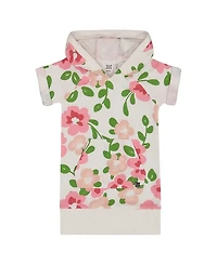 Deux par Deux Girls' Printed French Terry Hooded Dress - Big Kid