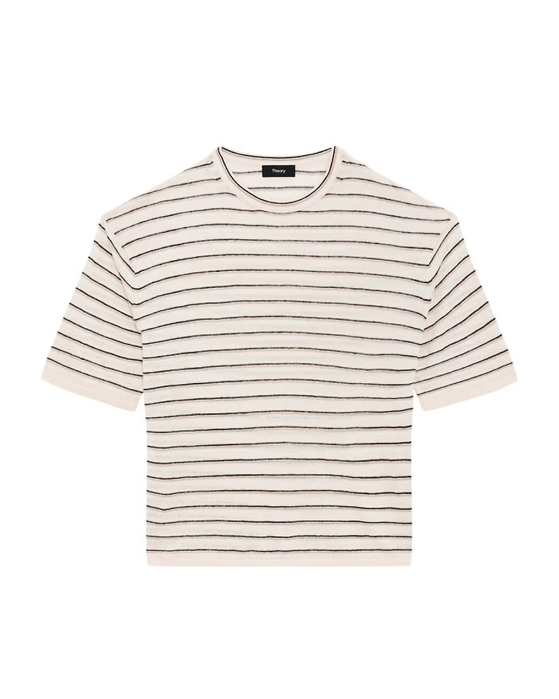 Boyfriend Tee Linen-Blend