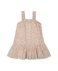Deux par Girls' Printed Eyelet Dress - Big Kid