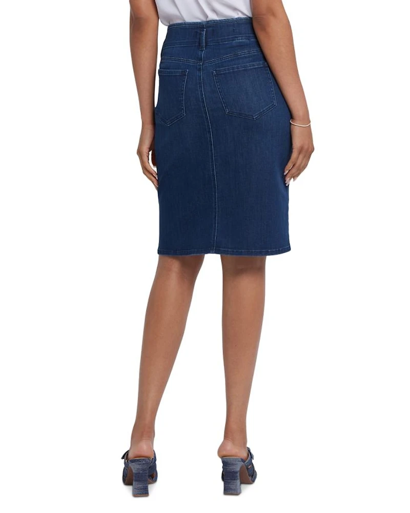 High Rise Hollywood Denim Skirt