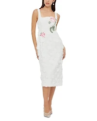 Leo Lin Larissa Embroidered Lace Midi Dress