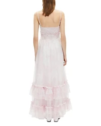 Tiered Ruffle Trim Dress
