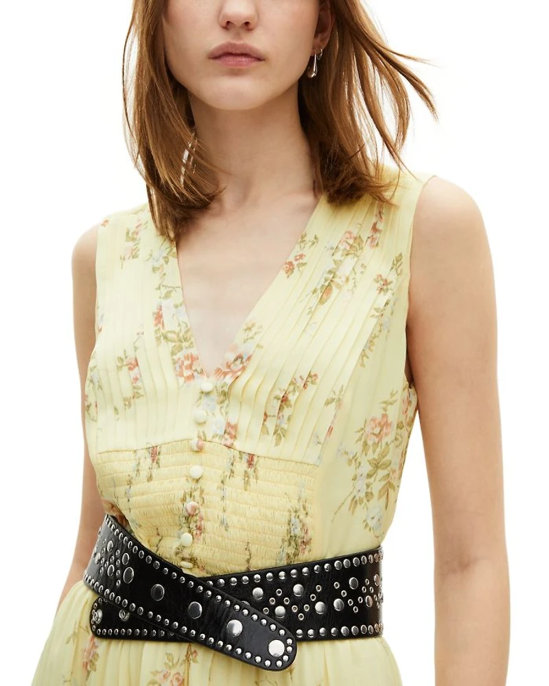 V Neck Sleeveless Dress