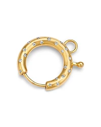 Moon & Meadow 14K Yellow Gold White Topaz Scatter Charm Holder