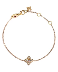 Roberto Coin 18K Rose Gold Venetian Princess Carnival Multi Gemstone & Diamond Flower Bracelet