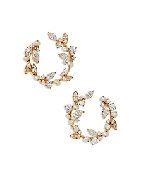 Nadri Ravish Front to Back Hoop Earrings