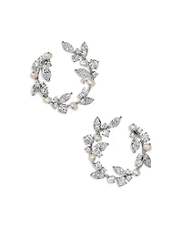 Nadri Ravish Front to Back Hoop Earrings