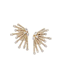 Nadri Starlet Leaf Stud Earrings