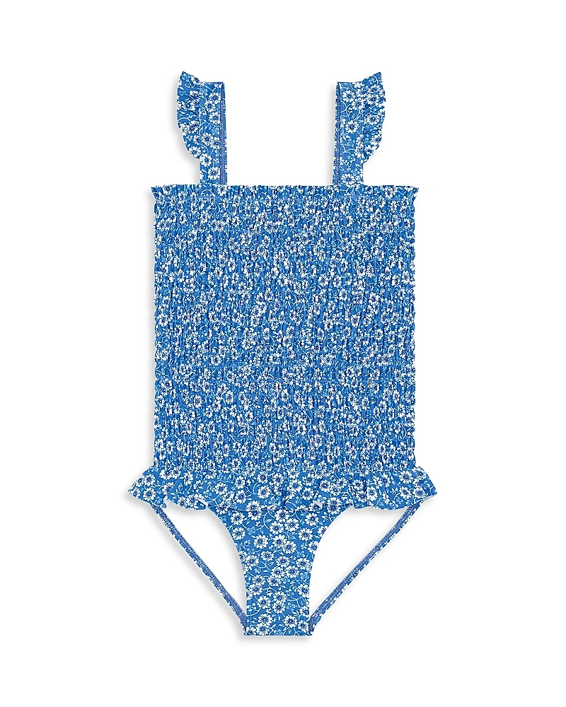 Minnow Girls' Smocked One Piece Swimsuit - Baby, Little Kid, Big Kid