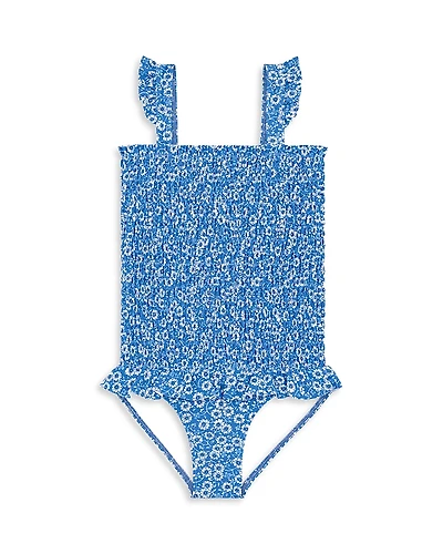 Minnow Girls' Smocked One Piece Swimsuit - Baby, Little Kid, Big Kid