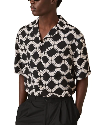 Printed Short Sleeve Camp Shirt