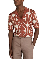 Terrazzo Embroidered Camp Shirt