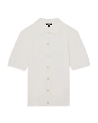 Thames Slim Fit Textured Short Sleeve Shirt