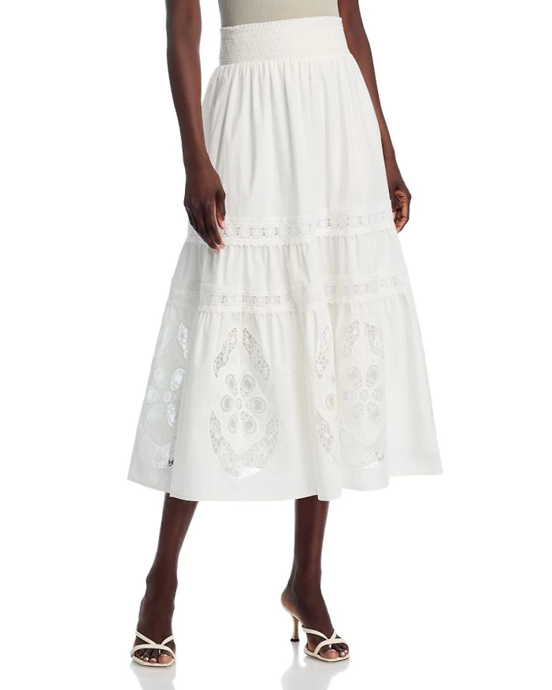Embroidered Maxi Skirt