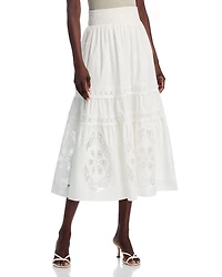 Embroidered Maxi Skirt