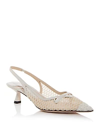 Jimmy Choo Women's Amita 45 Slingback Pumps