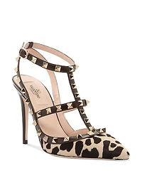Valentino Garavani Women's Rockstud Calf Hair Pumps