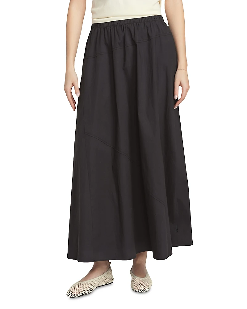 Point Poplin A Line Skirt