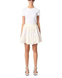 Short Embroidered Skirt