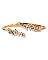 Ravish Laurel Cubic Zirconia & Freshwater Pearl Bypass Bracelet